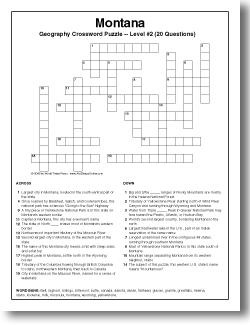 20 Question Crossword Puzzle